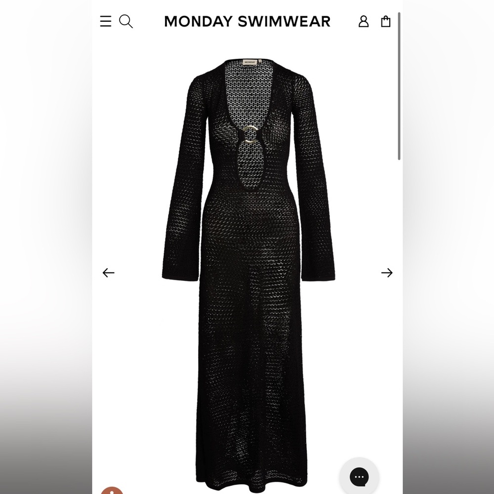 Monday Swimwear Black Montego Dress